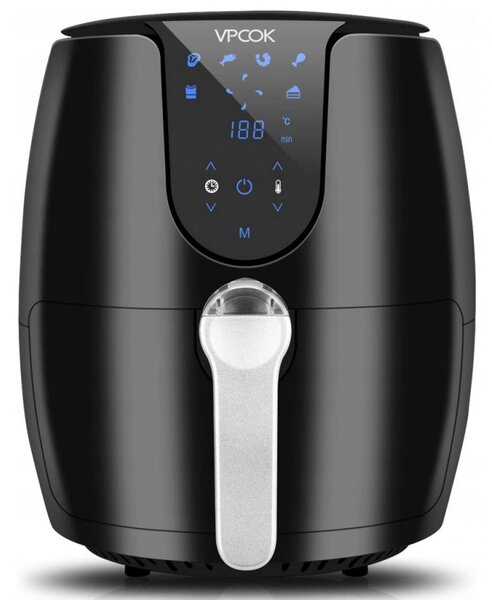 Фритюрник с горещ въздух AirFryer VPCOK LQ-2507B, 1500W, 3.5 L, Таймер, 80-200 C, Черен