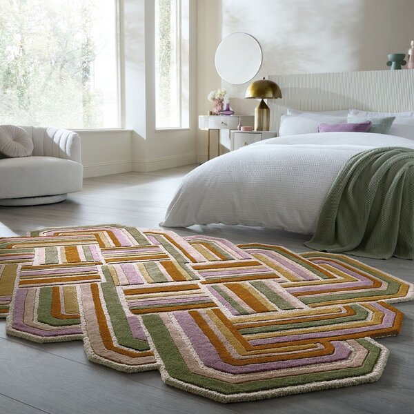 Ръчно изработен вълнен килим 140x200 cm Lattice Shaped – Flair Rugs
