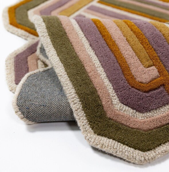 Ръчно изработен вълнен килим 140x200 cm Lattice Shaped – Flair Rugs