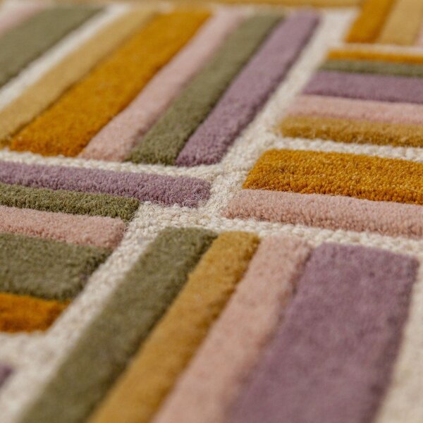 Ръчно изработен вълнен килим 140x200 cm Lattice Shaped – Flair Rugs