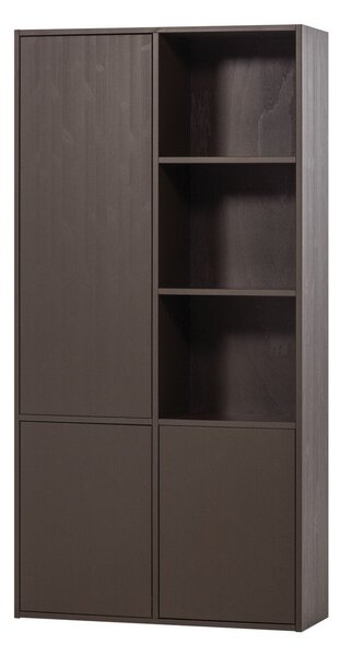 Тъмнокафяв модулен шкаф от масивен бор 108x215 cm Meggy – WOOOD
