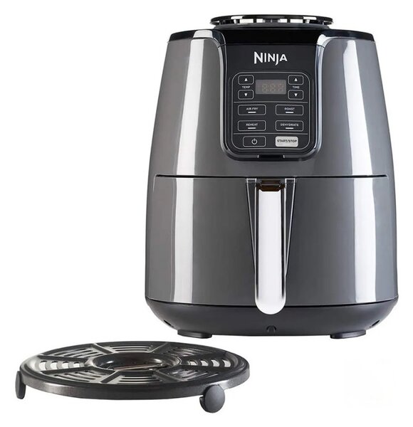 Фритюрник с горещ въздух NINJA AF100EU, 1550W, 3.8L, 4 функции, Без BPA, Черен/сив