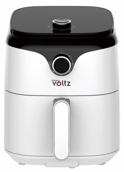 Фритюрник с горещ въздух AirFryer Oliver Voltz OV51980V, 1400W, 3.5L, Таймер, 80-200C, Бял