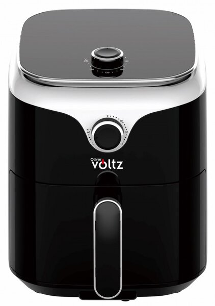 Фритюрник с горещ въздух AirFryer Oliver Voltz OV51980V, 1400W, 3.5L, Таймер, 80-200C, Черен