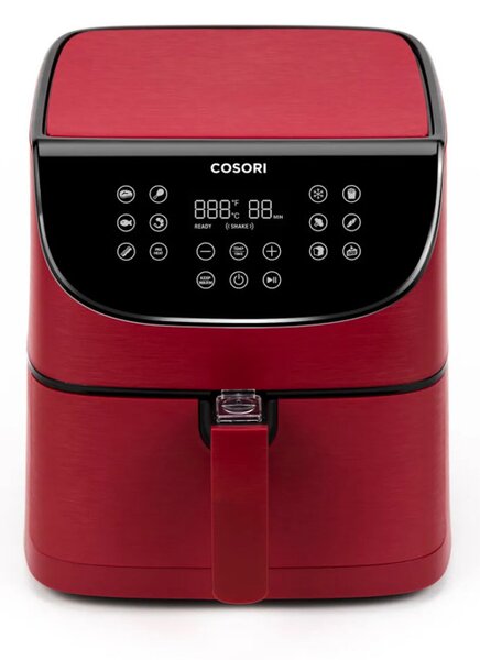 Фритюрник с горещ въздух Cosori Premium Air Fryer CP158-AF, 1700W, 5.5 л, 11 програми, Таймер, Червен