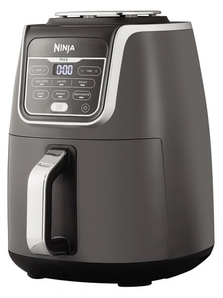 Фритюрник с горещ въздух Ninja AF160EU, 2470W, 5.2 л, 6 програми, Max Crisp, Сив