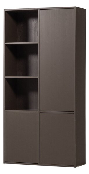 Тъмнокафяв модулен шкаф от масивен бор 108x215 cm Meggy – WOOOD