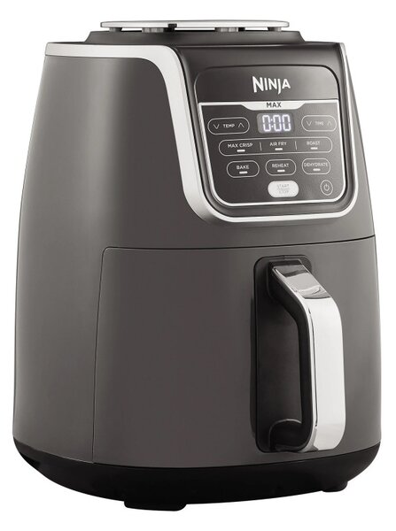 Фритюрник с горещ въздух Ninja AF160EU, 2470W, 5.2 л, 6 програми, Max Crisp, Сив