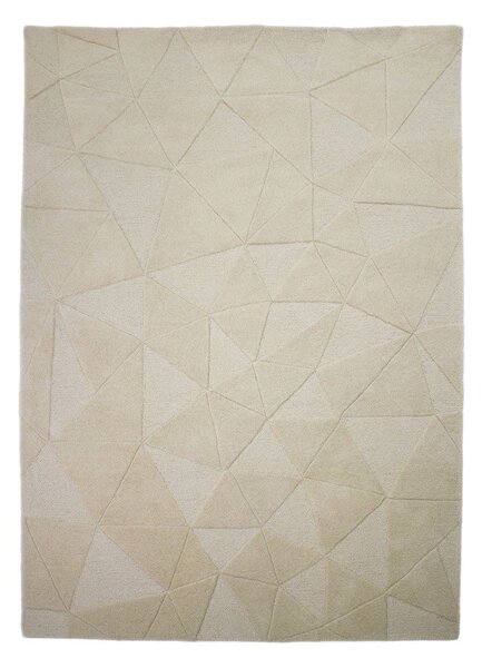 Бежов ръчно изработен вълнен килим 120x170 cm Shard – Flair Rugs