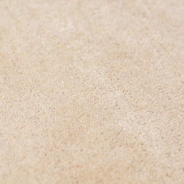 Ръчно изработен вълнен кръгъл килим в естествен цвят ø 180 cm Leo Scallop – Flair Rugs