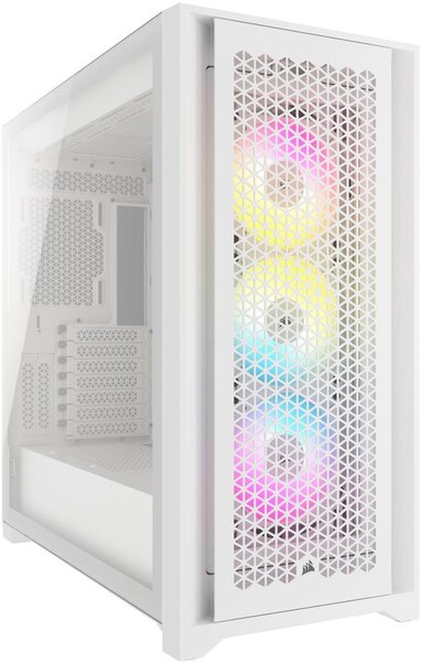 Corsair iCUE 5000D RGB Airflow Tempered Glass, True White, EAN: 840006694366