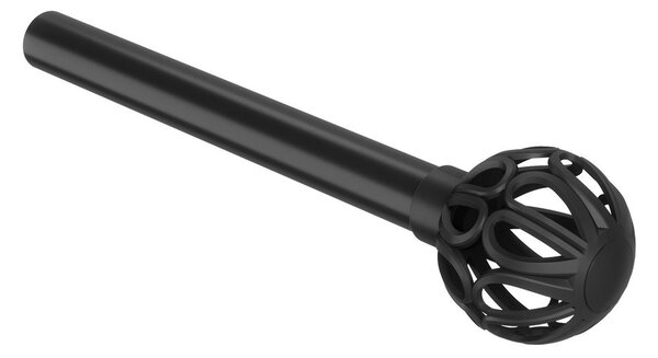 Матово черно стоманен разширяем прът за завеси 107 - 305 cm Aria – Umbra