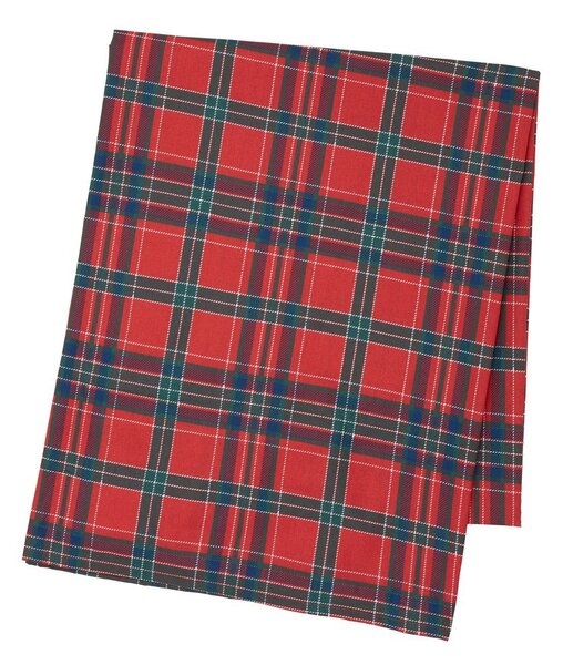 Памучна покривка за маса с коледен мотив 178x137 cm Christmas Tartan Check – Catherine Lansfield