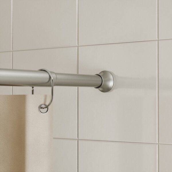 Прът за душ завеса в матово сребрист цвят 106 - 182 cm Chroma – Umbra