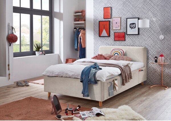 Бежово детско легло 120x200 cm без ламелно дъно Cosy – Meise Möbel