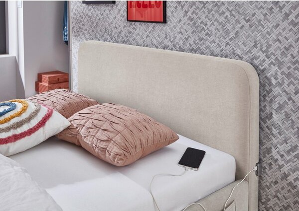 Бежово детско легло 120x200 cm без ламелно дъно Cosy – Meise Möbel