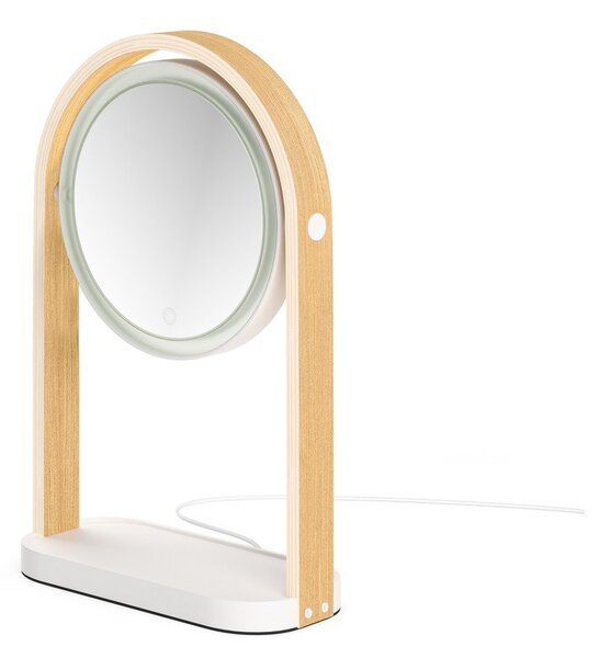 Козметично огледало масивно дърво (увеличение 10x) 12x38 cm Bellwood – Umbra