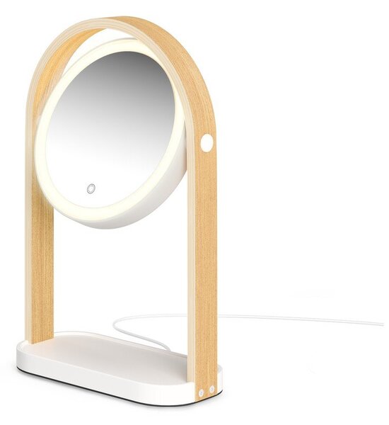 Козметично огледало масивно дърво (увеличение 10x) 12x38 cm Bellwood – Umbra