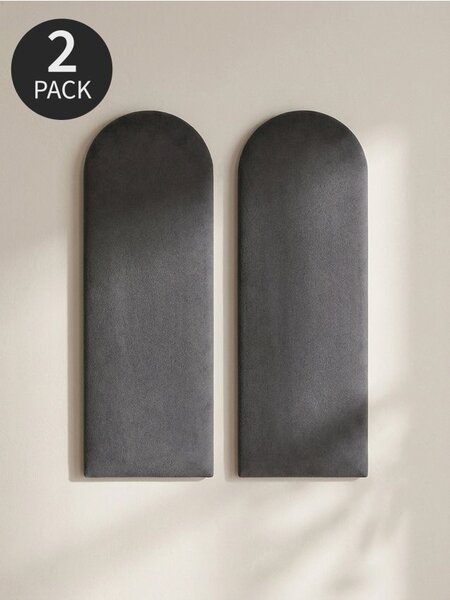 Sinsay - Тапицирани стенни панели 2 pack - тъмносиво