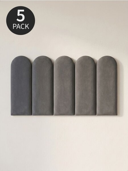 Sinsay - Тапицирани стенни панели 5 pack - тъмносиво