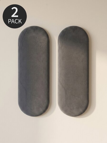 Sinsay - Тапицирани стенни панели 2 pack - тъмносиво