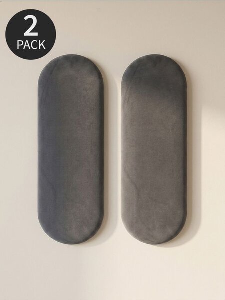 Sinsay - Тапицирани стенни панели 2 pack - тъмносиво