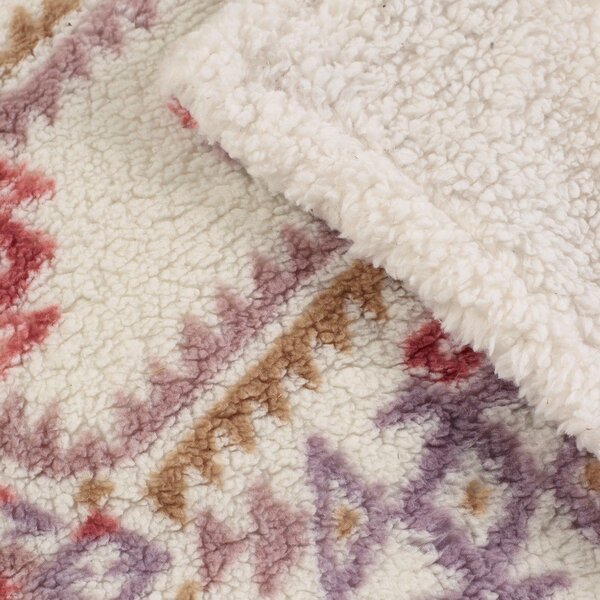 Одеяло в естествен цвят 240x200 cm Navajo Fleece – Catherine Lansfield