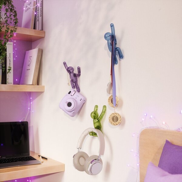 Пластмасови комплект куки 3 бр. без пробиване Buddy – Umbra