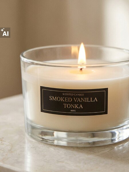 Sinsay - Ароматизирана свещ Smoked Vanilla Tonka - черeн