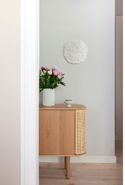 Бяла стенна лампа ø 30 cm Eos Up Mini – UMAGE