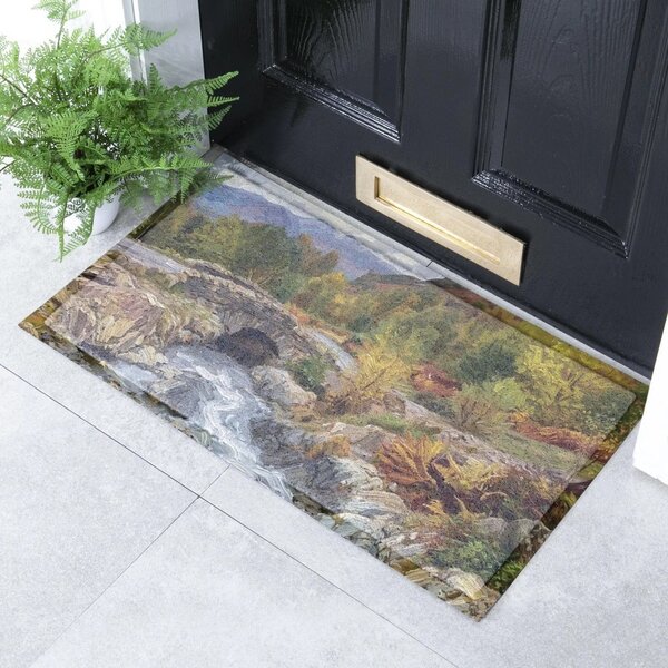 Изтривалка от рециклирана пластмаса 40x70 cm Autumn Nature Landscape – Artsy Doormats