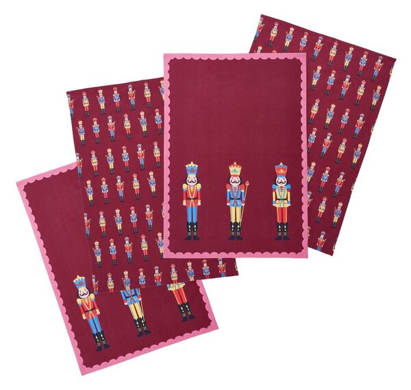 Памучни кърпи за съдове в комплект 4 бр. с коледни мотиви 70x50 cm Christmas Nutcracker – Catherine Lansfield