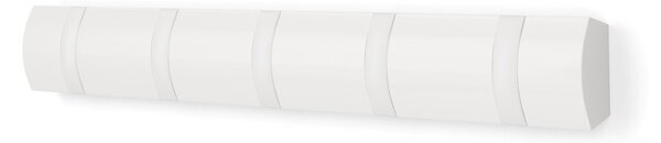 Стенна закачалка от масивен бор в матово бял цвят 51 cm Flip – Umbra