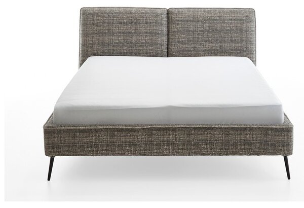 Тъмнозелено двойно легло 180x200 cm тапицирано без ламелно дъно Infinity – Meise Möbel