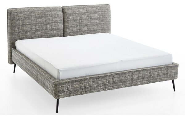 Тъмнозелено двойно легло 180x200 cm тапицирано без ламелно дъно Infinity – Meise Möbel