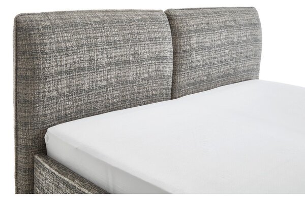 Тъмнозелено двойно легло 180x200 cm тапицирано без ламелно дъно Infinity – Meise Möbel