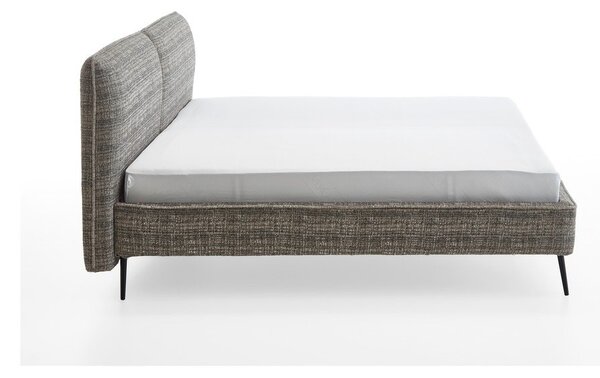 Тъмнозелено двойно легло 180x200 cm тапицирано без ламелно дъно Infinity – Meise Möbel