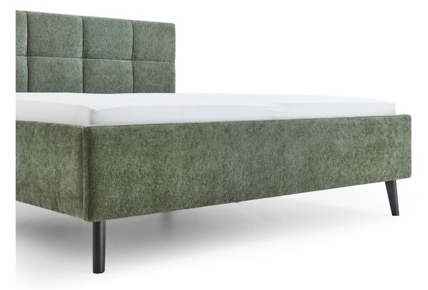 Двойно легло 180x200 cm тапицирано без ламелно дъно в цвят каки Nova – Meise Möbel