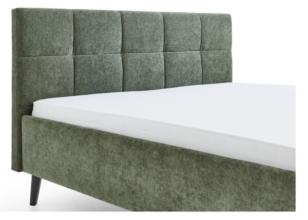 Двойно легло 180x200 cm тапицирано без ламелно дъно в цвят каки Nova – Meise Möbel