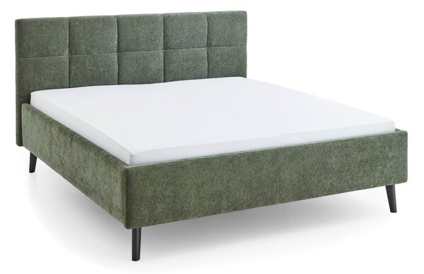 Двойно легло 180x200 cm тапицирано без ламелно дъно в цвят каки Nova – Meise Möbel