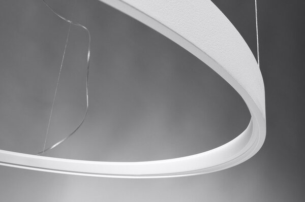 Черно алуминиево LED висящо осветително тяло ø 78 cm RIO – Thoro