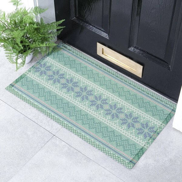 Изтривалка от рециклирана пластмаса 40x70 cm Fair Isle – Artsy Doormats