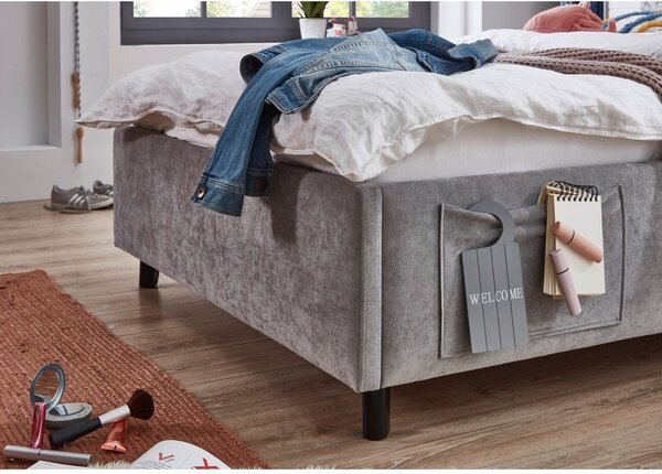 Сиво детско легло 120x200 cm без ламелно дъно Cosy – Meise Möbel