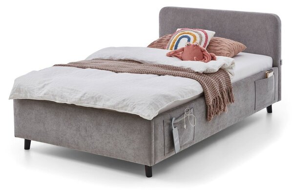 Сиво детско легло 120x200 cm без ламелно дъно Cosy – Meise Möbel