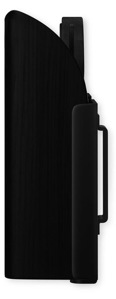 Матово черно стоманена стенна закачалка 43 cm Saloon – Umbra