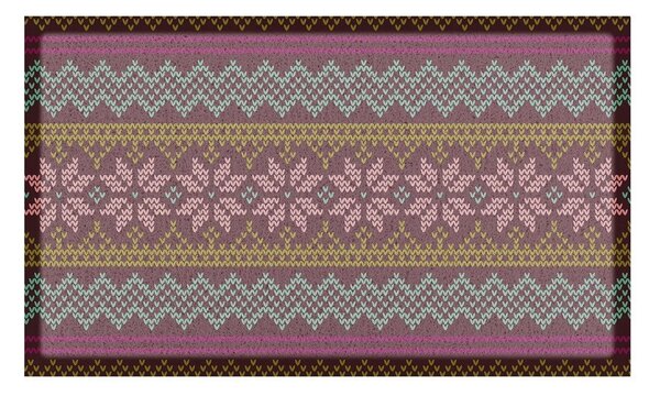 Изтривалка от рециклирана пластмаса 40x70 cm Fair Isle – Artsy Doormats