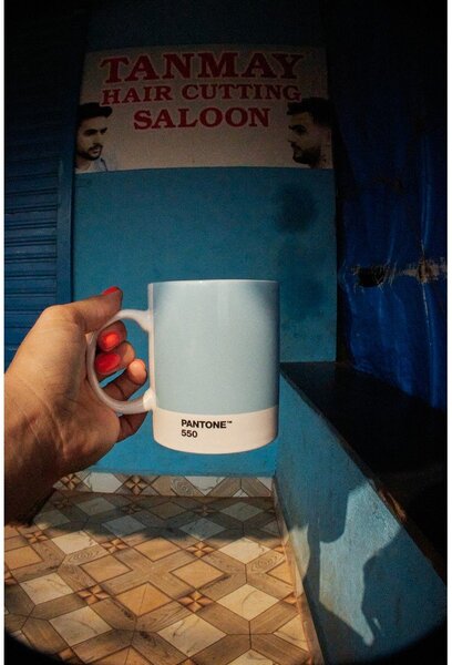 Светлосиня порцеланова чаша 375 ml Light Blue 550 – Pantone
