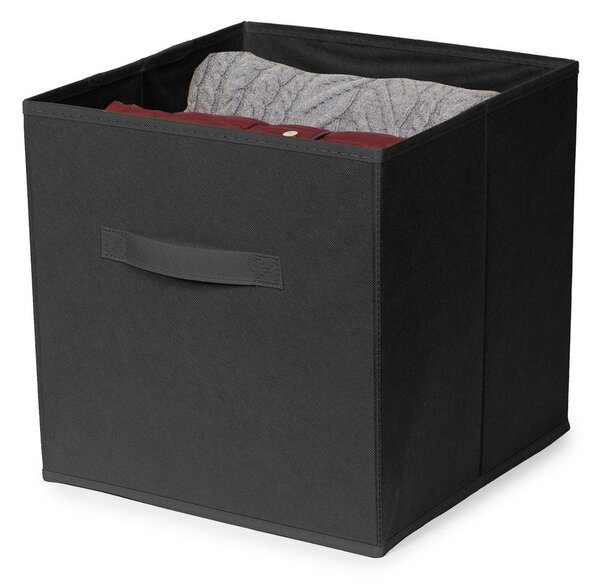 Черна текстилна кутия за съхранение 31x31x31 cm – Compactor