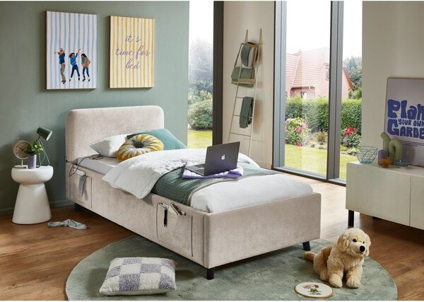Бежово детско легло 90x200 cm без ламелно дъно Cosy – Meise Möbel