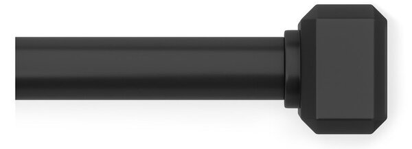 Матово черно стоманен разширяем прът за завеси 107 - 305 cm Geo – Umbra